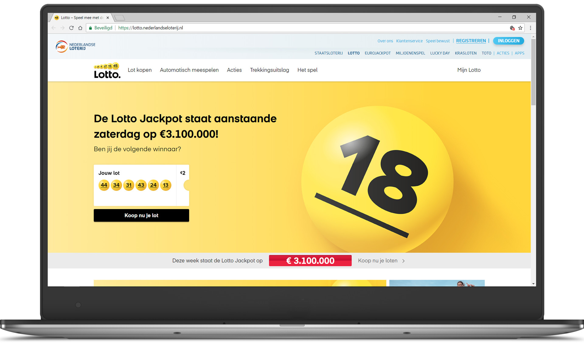 De nieuwe Lotto-website door Q42 en Fabrique De nieuwe Lotto-website door Q42 en Fabrique